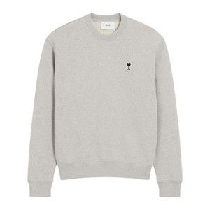 Ami Classic Crewneck Sweater With Ribbed Cuffs - NWT